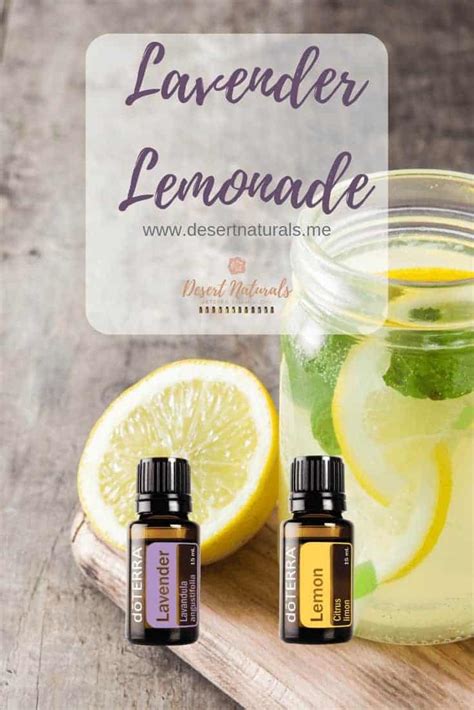 Lavender Lemonade With Essential Oil Desert Naturals Doterra