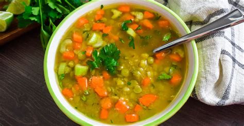 Pressure Cooker Split Pea Soup Plant Based Diet Recipe