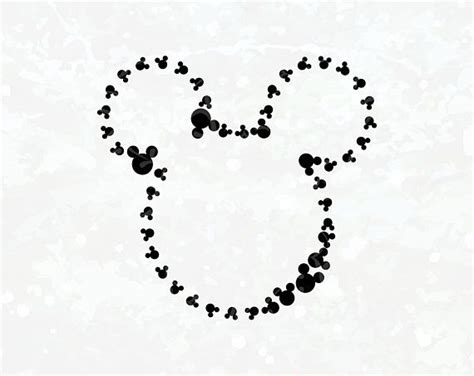 Mickey Heads Outline Svg Mickey Heads Cricut Design Mickey Heads