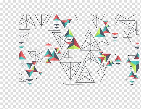 Multicolored Triangular Illustration Triangle Geometry Triangle