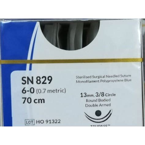Blue Non Absorbable Polypropylene Suture Rs 161 Foil Rstraders Id