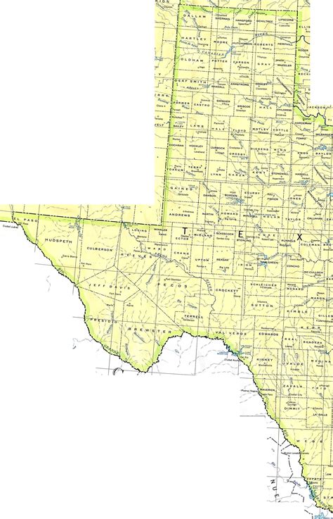 Western Texas Base Map