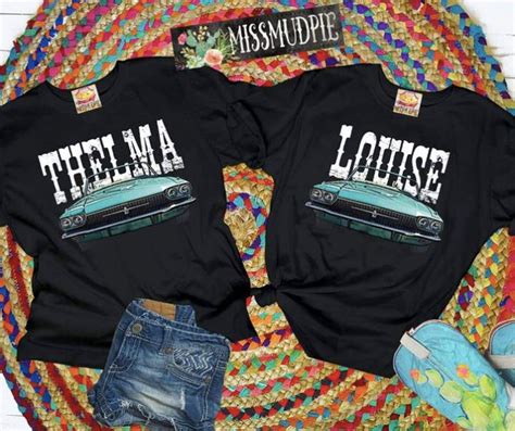 Thelma And Louise Best Friends T Shirt Thelma Shirt Louise Etsy