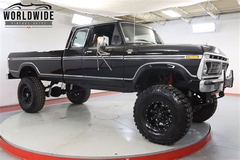 Lifted 1978 Ford F 150 Supercab Features Massive V8 Engine Rolls On 40