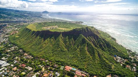 Diamond Head Crater Trail Oahu Hawaii Usa Dronestagram
