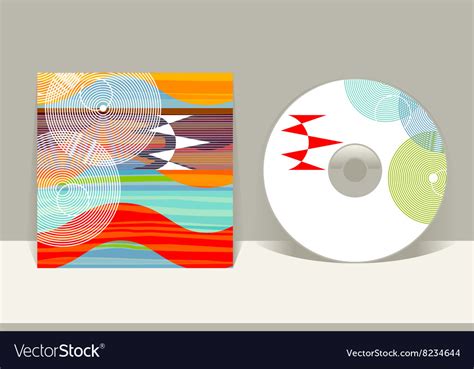 Cd Cover Design Template Abstract Pattern Graphics