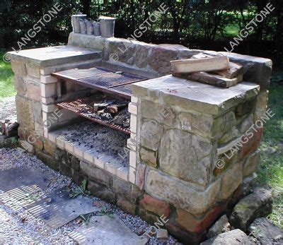 You have plenty of time to stop thinking about a fire pit and fire pit design has evolved in extraordinary directions and you can get as simple or as fancy as your time and budget. Stone grill...because we go through grills like crazy ...