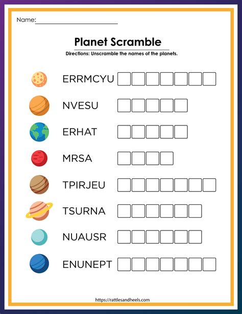 Free Printable Solar System Worksheets For Kids Solar System Images