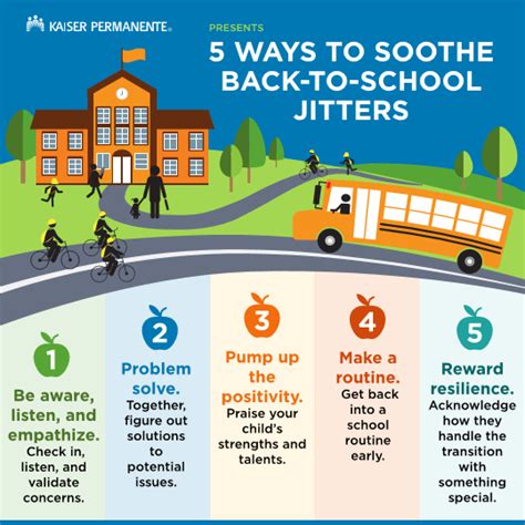 Five Tips For Reducing Back To School Anxiety Kaiser Permanente