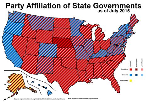 Party Affiliation Of State Government Vivid Maps