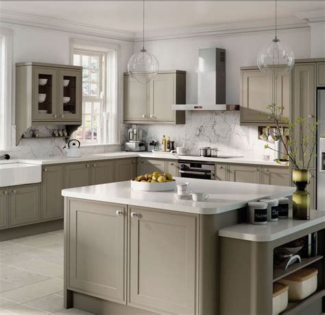 Tullymore Stone Grey Kitchen Dark Grey Kitchen Cabinets White Kitchen