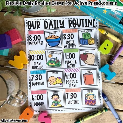 Flexible Daily Routine Ideas For Active Preschoolers — Alleah Maree