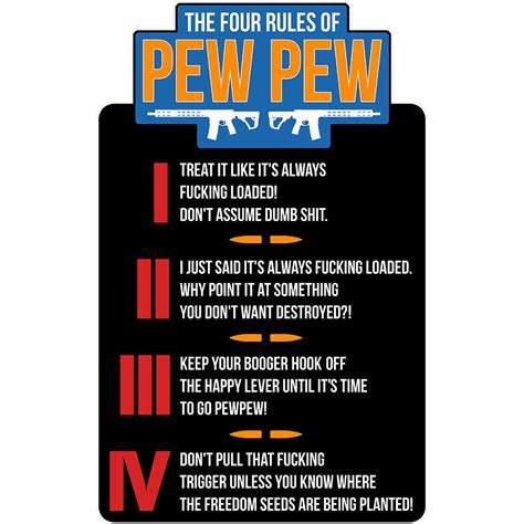 The Four Rules Of Pew Pew Patch Forged From Freedom