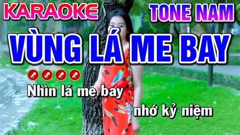 Vùng Lá Me Bay Karaoke Bolero Nhạc Sống Tone Nam Beat ChuẨn Tình