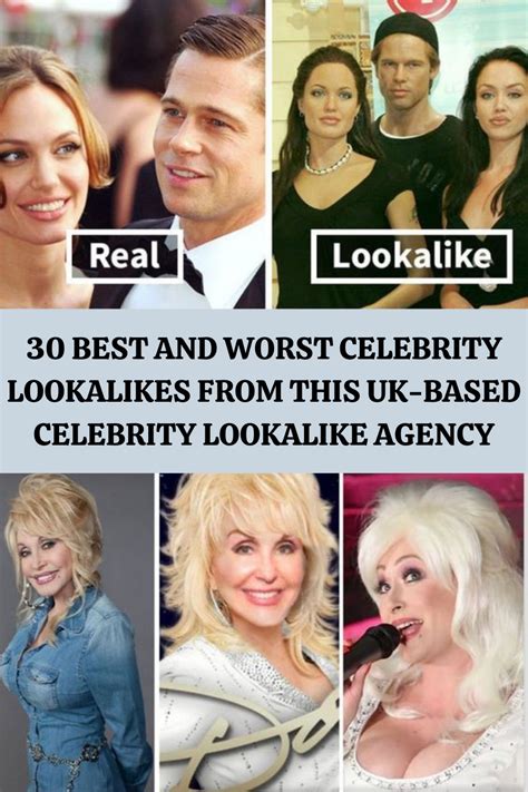 30 Best And Worst Celebrity Lookalikes From This Uk Based Celebrity