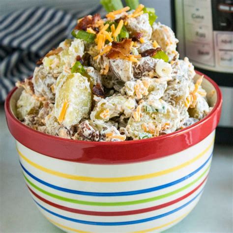 Instant Pot Roasted Loaded Baked Potato Salad I Dont Have Time For That