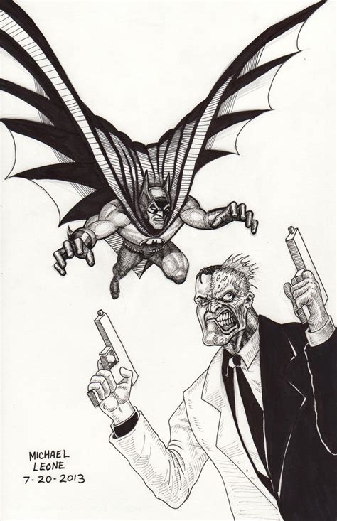 Batman Vs Two Face Coloring Pages Sketch Coloring Page