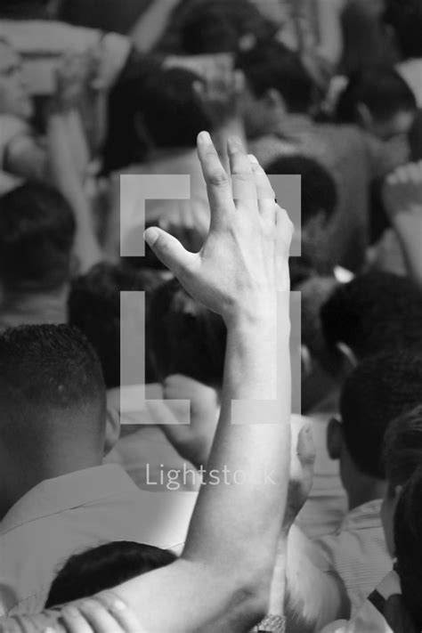 Hands Raised In Worship — Photo — Lightstock