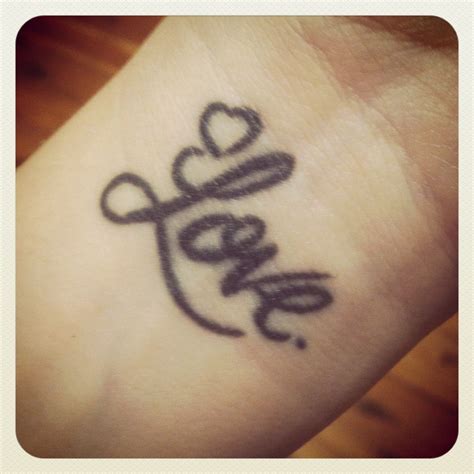 My Love Wrist Tattoo Jessiedreams Love Wrist Tattoo Love Tattoos Get