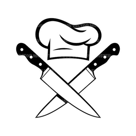 Chef Logo Svg Cook Svg Knife Svg Chef Hat Svg Vector Cut Etsy