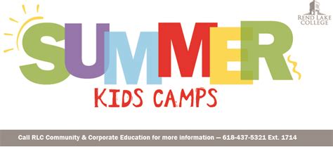 Rlc Offering 17 Summer Kids Camps Rend Lake College