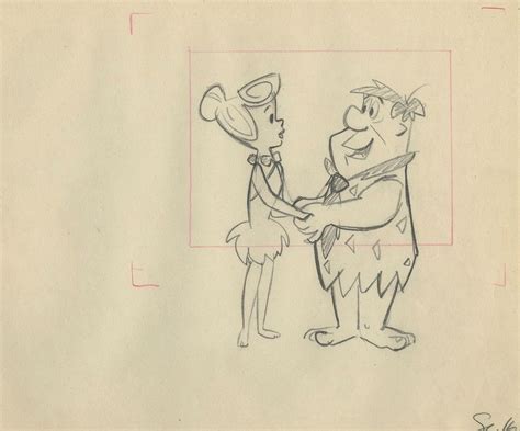 This Is An Original Layout Drawing From The Hanna Barbera Studios