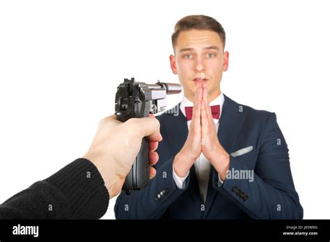 A Pistol With A Muffler High Resolution Stock Photography And Images