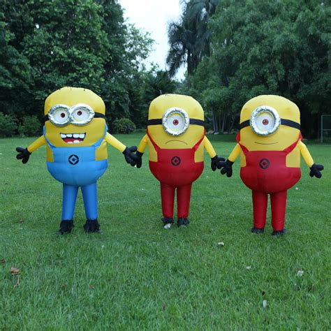halloween costume for women men minions inflatable despicable adult fancy dress costume 3 colors