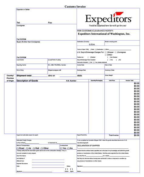 Microsoft Word Commercial Invoice Template Jerymetro