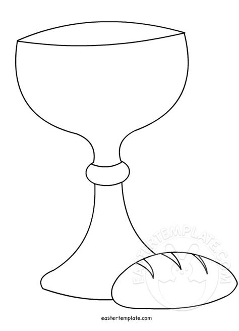 Last Supper Symbols Coloring Page Easter Template