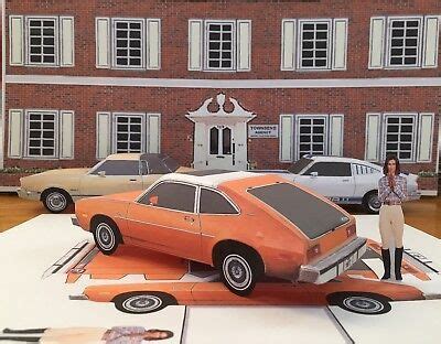 Papercraft Charlies Angels T V Show Ford Pinto Hatchback Paper Car Pc
