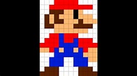 Como dibujar a Mario Bros - Pixel por Pixel - Pixel Art - YouTube