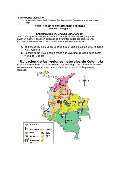 Gähnen Predigen Im Ruhestand mapa de las regiones naturales de colombia