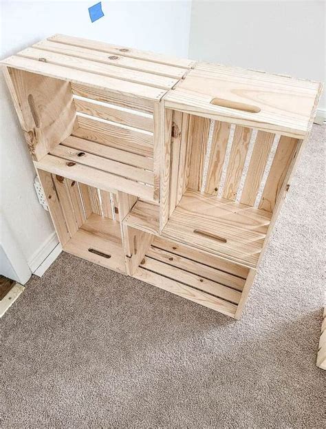 Easy Diy Wood Crate Desk Perfect For Homeschool In 2021 Wood