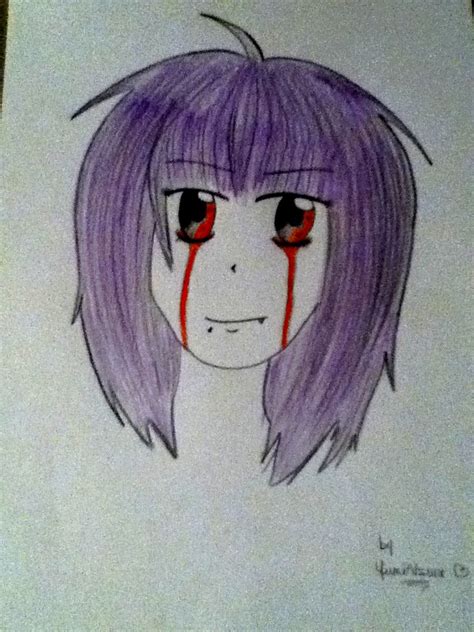 Vampire Girl Crying Blood By Yumiatsune On Deviantart