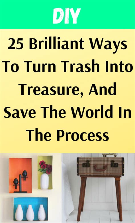 25 Brilliant Ways To Turn Trash Into Treasure And Save The World In