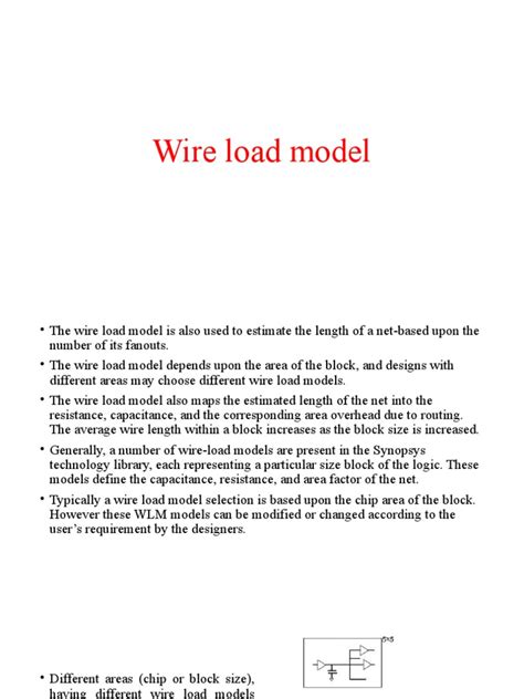 Understanding Wire Load Models Choosing The Appropriate Model And