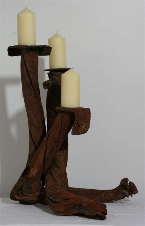 Driftwood Candelabra Drift Wood Candle Holder Drift Wood Table