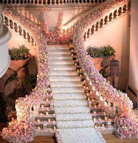 12 Fabulous Wedding Staircase Decoration Ideas Wedding