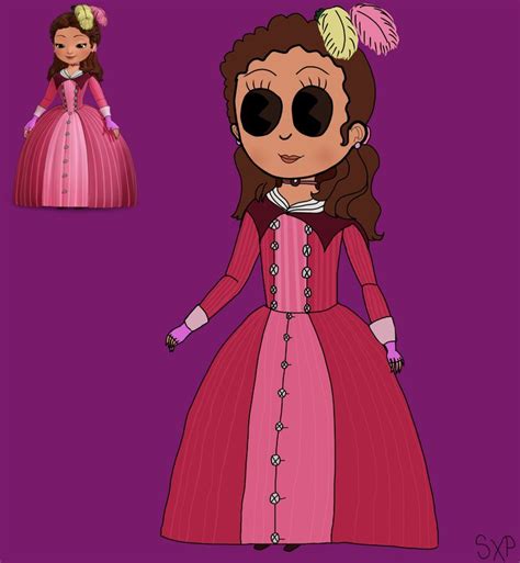The Paper Doll Is Wearing A Pink Dress And Black Eyeglasses With Her