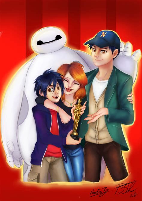 Hiro Aunt Cass Tadashi And Baymax Big Hero 6 Fan Art 38395068 Fanpop