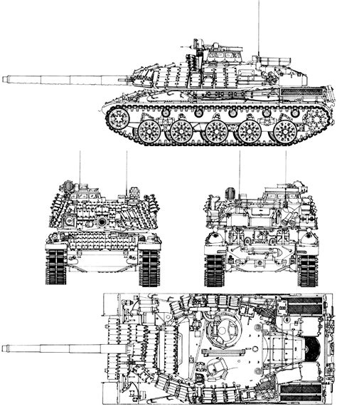 Amx 30 Blueprint Amx 30 Tanks Military Blueprints