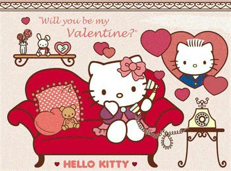 Will You Be My Valentine Hello Kitty Hello Kitty Art Hello Kitty Themes