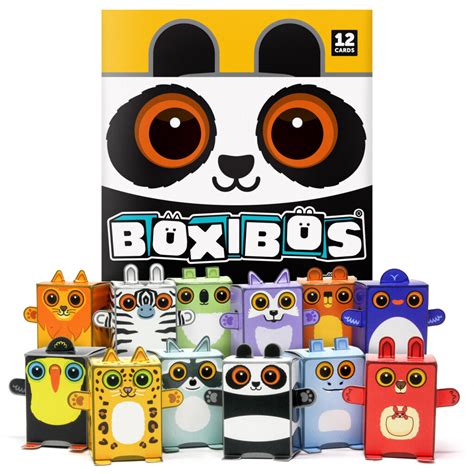 Boxibos Mini Box Paper Toys Box Buddies