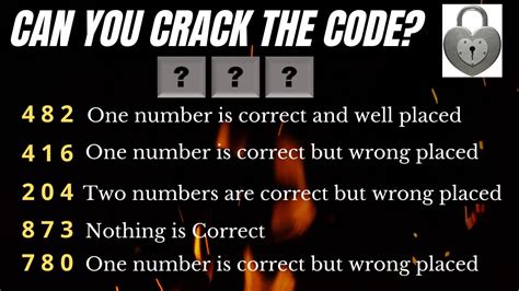 Crack The 3 Digit Code Can You Crack The Code And Unlock The Lock