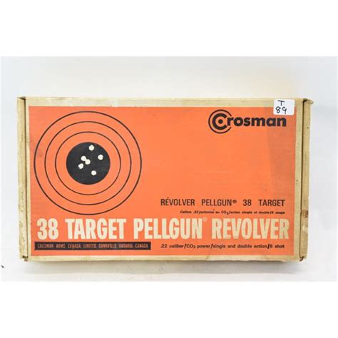 Original Crosman 38t 22 Cal Pellet Revolver In Box