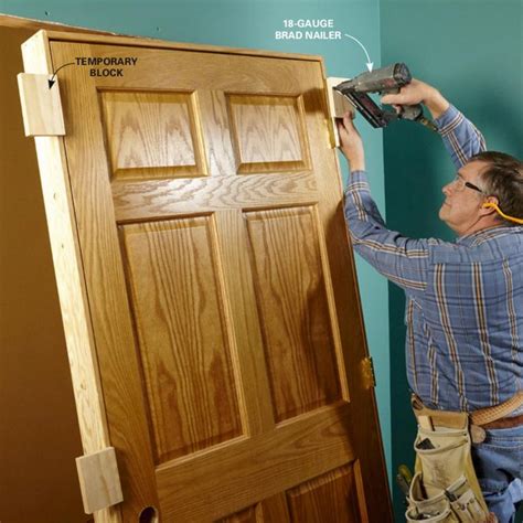 How To Replace An Interior Door Prehung Door Replacement Diy