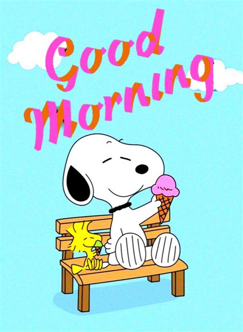 Good Morning Snoopy Happy Good Morning Quotes Good Morning Friends