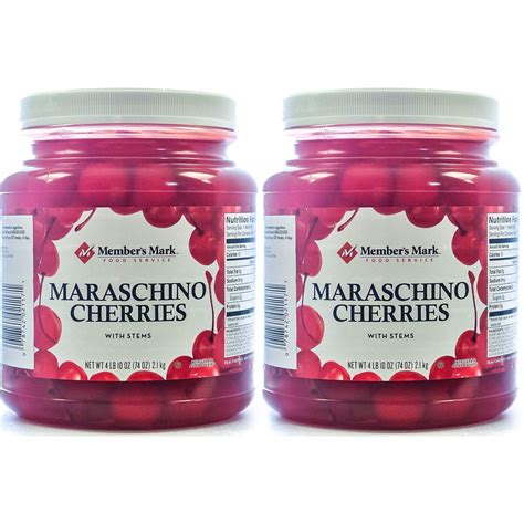 Product Of Maraschino Cherries With Stems 74 Oz Jar 2 Pack