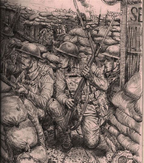 Trench Raid By Jesusfood Soldier Drawing World War One War Art